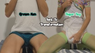 Grown Man Back To Diaper Boy Transformation