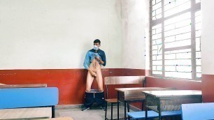 Sexy ass in classroom masterbating having fun with dick cumshot