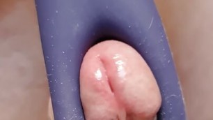 New vibrator toy for my dick, happy ending cumshot