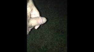Pissing Outdoors in the Grass