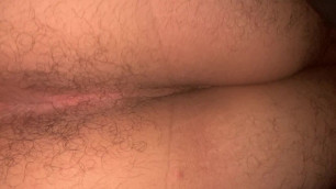 Close up Throbbing Hairy Hole
