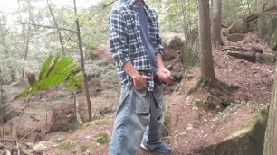 Edging Session in the Forest in my Horny Jeans #2