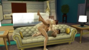 Gay Guys Fucking in Front of Female Babysitter