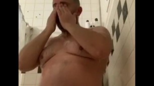 Chub taking a Shower