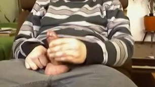 Wanking fat cock and huge cumshot