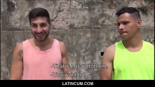 LatinCum&period;com - Straight Latino Boy & Hot Gay Best Friend Fuck For Cash