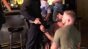 Cops raid a daddy bar for an orgy - Part 1