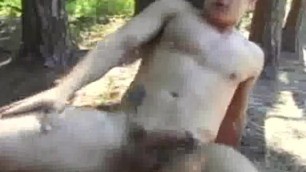 Latinos Butt Fucking and Cumming on the Woodsgay