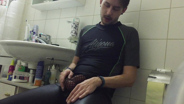 White twink trying gay cloth and handjob