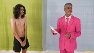 Game show loser stripping embarassment