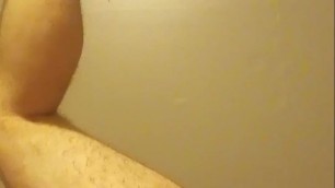 Chubby hairy pounds ass with huge dildo